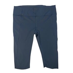 Athleta Black Capri Athletic Workout Leggings Pants Women's Petite Medium